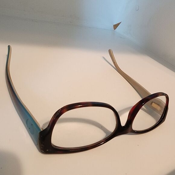 Authentic Gucci Tortoiseshell & Blue & Black Ombre Prescription Glasses Frames - Picture 3 of 16